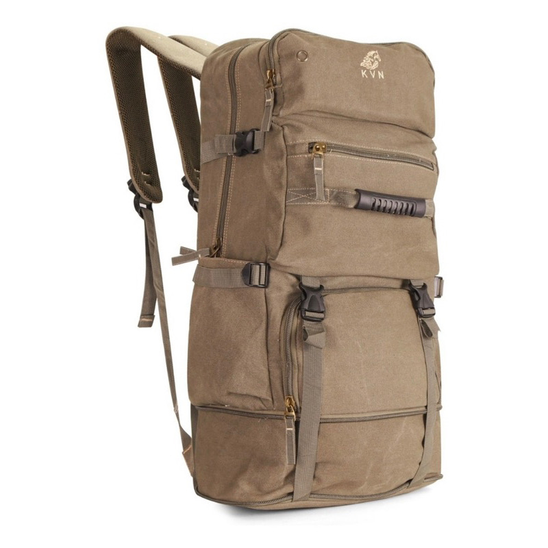 Mochila KVN 2205 Camping Em Lona Com Expansão Reforçada Kvn 80