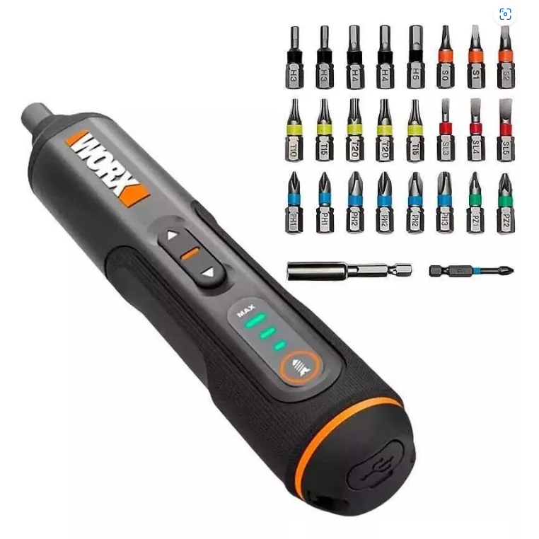 Parafusadeira à Bateria com Acessórios - Worx