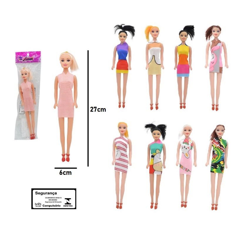 Kit Roupa Boneca Barbie Colar Sapatos Pente Espelho Secador em Promoção na  Americanas