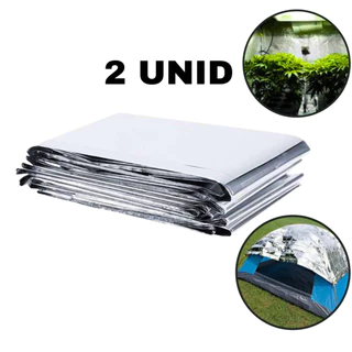 2 Unid Cobertor Térmico Manta Aluminizada Indoor Grow Mylar