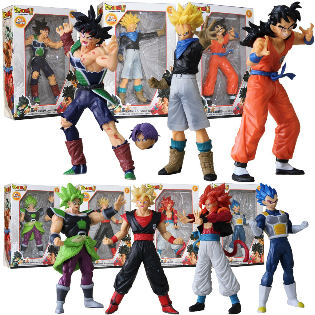 Brinquedo Dragon Ball Z Goku Vegeta Super Coleção 18cm Figura