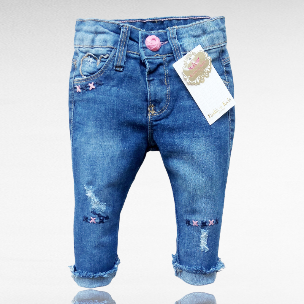 Calça jeans para store bebe 1 ano