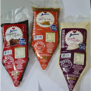 Kit 3 Bisnaga Junco Brigadeiro, Beijinho e Doce de Leite
