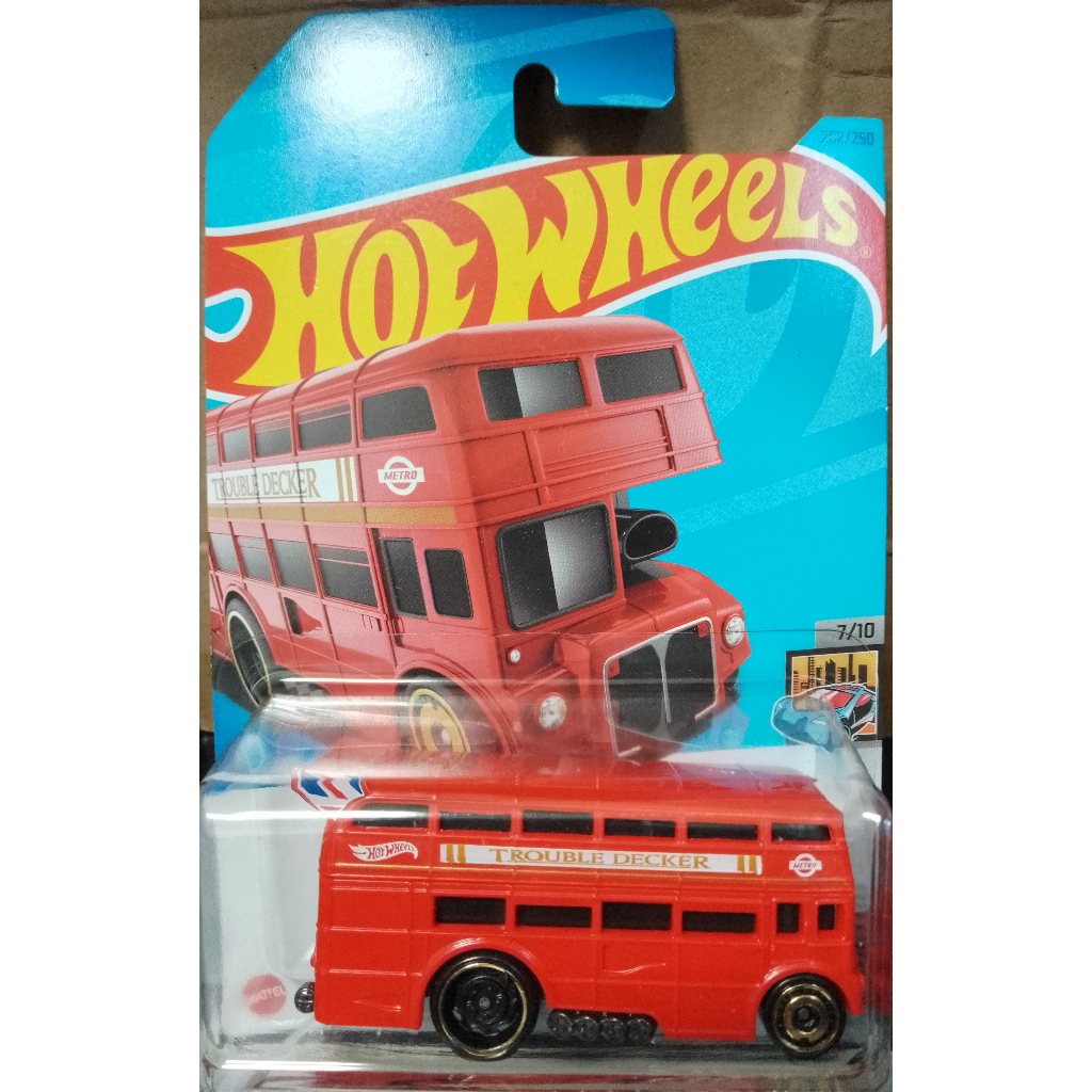 Hot Wheels 2023 #202/250 HW Metro #7/10 Trouble Decker Auto De