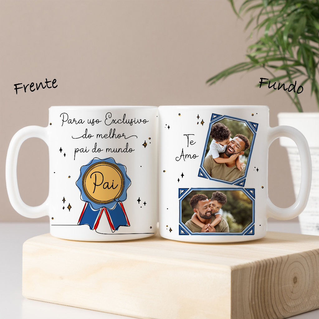 CANECA PERSONALIZADA COM FOTO DIA DOS PAIS | Shopee Brasil