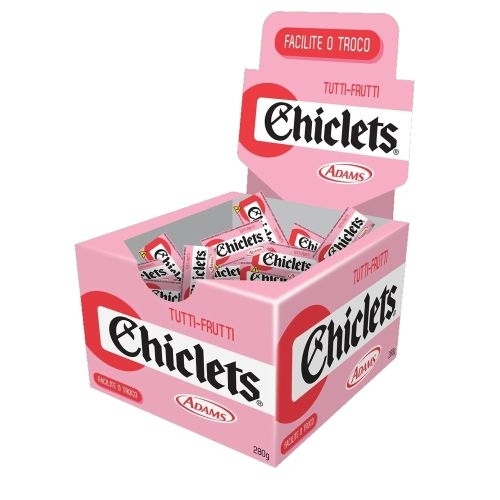 Chiclete Chiclets com 100un - Sabor Tutti Frutti