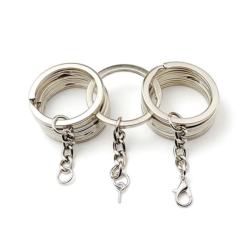 Argola Para Chaveiro Italiana 25mm + Elo 8mm + (Pitão ou Fecho)