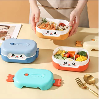 lancheira marmita bento caixa de almoço fofo + colher- C&S BAZAR -