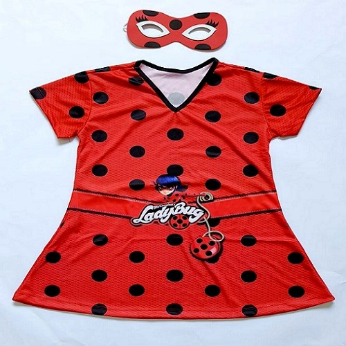 Linda Fantasia da Ladybug ou Cat Noir Miraculous. OBS.: Valido para no  minimo 2 fantasias Ladybug: Tec…