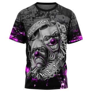 Camisa Camiseta De Quebrada Favela Chora Agora Ri Depois