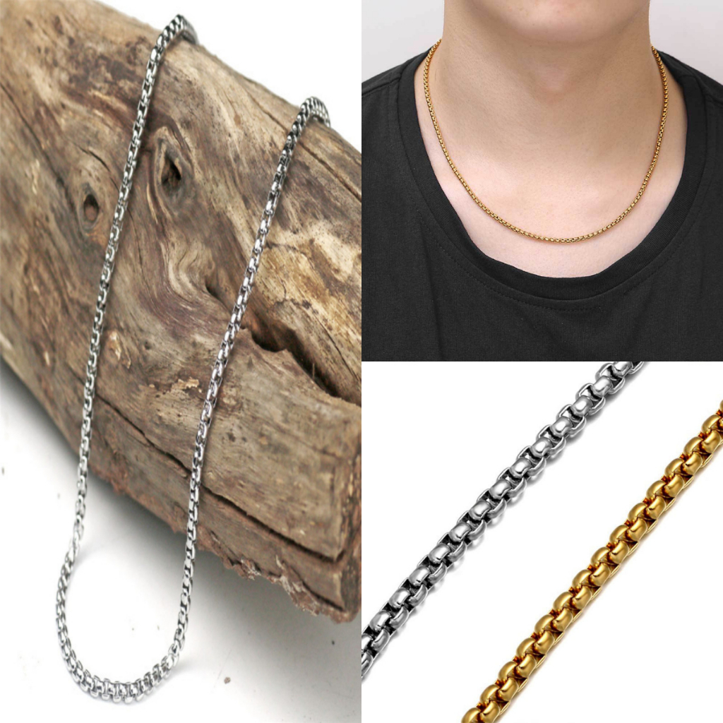 Corrente Fina Cordão Masculino Grumet Aço Inox 60 cm