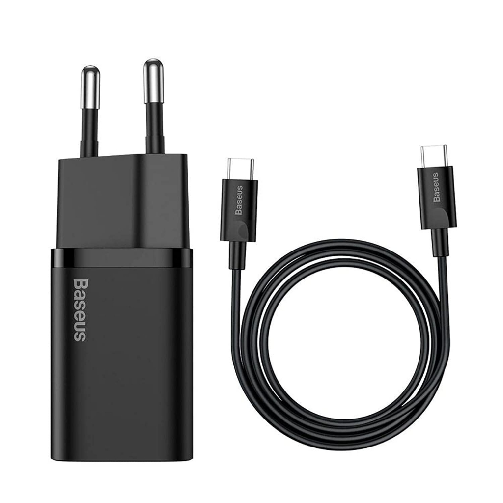 Carregador Turbo Tipo C Quick Charger Baseus 1 Metro 25w | Shopee Brasil