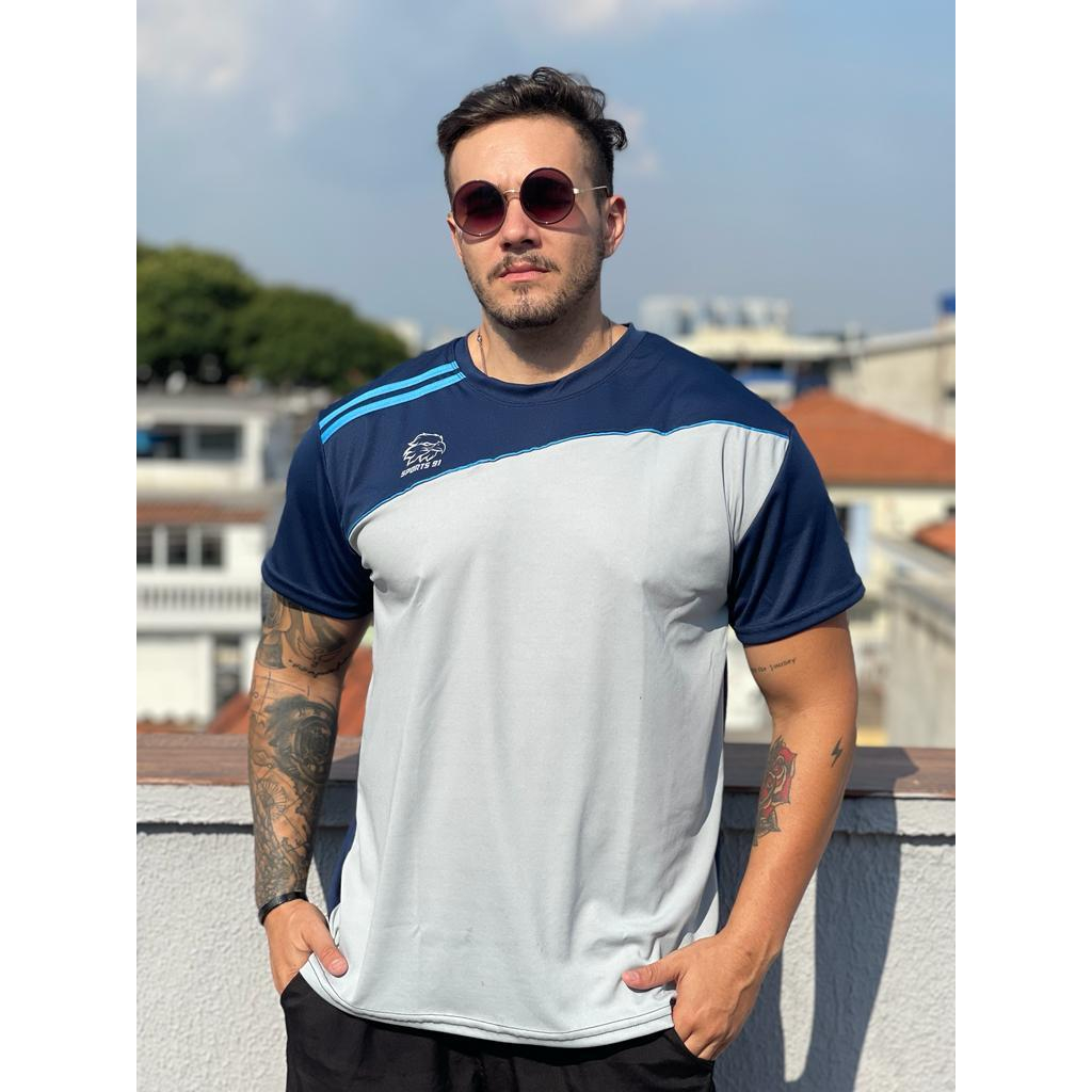 Camisa Camiseta Dry Fit Masculina Treino Academia Cross Fit 100% Poliester