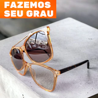 Armação de óculos para grau Clip On clipon 2 em 1 Feminino Polarizado Lente Polarizada PROMOÇÃO