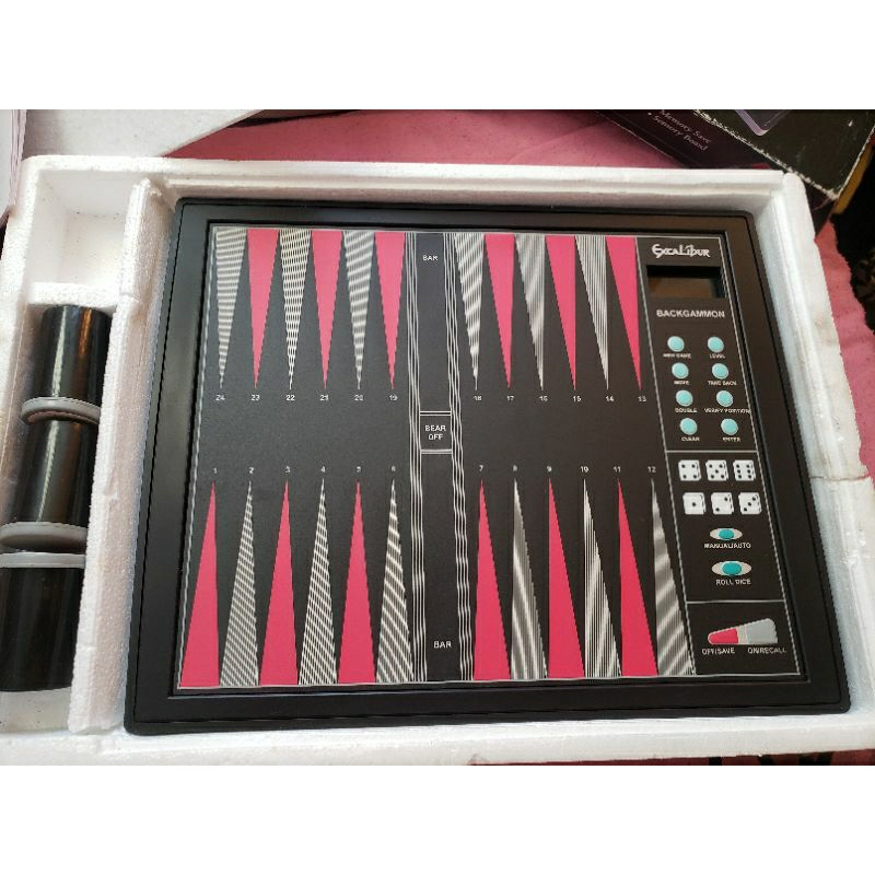 JOGO DE GAMÃO ELETRÔNICO EXCALIBUR