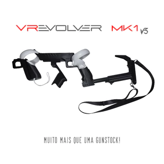 Quest 2 Gunstock VREvolver Mk1 - Suporte de Arma Para VR (RV)