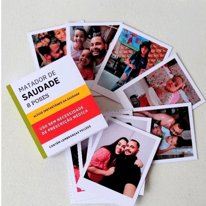 Caixinha Matador de Saudade com Mini fotos - Presente