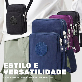 Shoulder Bag Mini Bolsa Tiracolo Pochete Necessaire Preto Bolsa ...