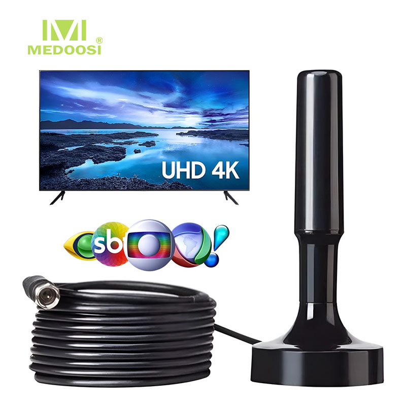 MEDOOSI - Antena Digital Interna Externa Full Hdtv 4K Cabo Grande
