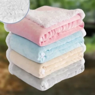 Kit com 2 Coberdron Manta Sherpa Dupla Face Para Neném