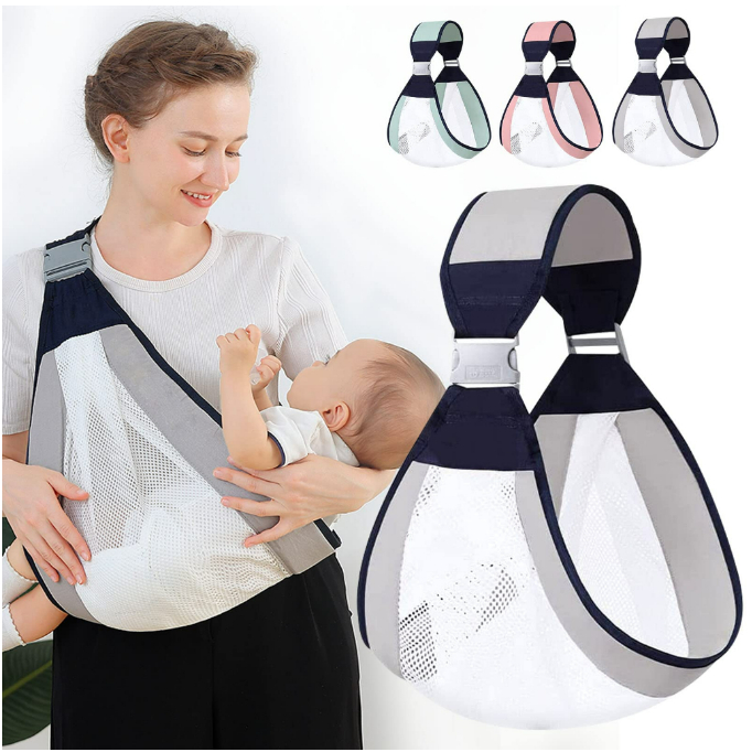 Canguru Envoltório Sling Bebê Um Ombro Ergonômico Portátil Respirável Portador De Viagem Passeio