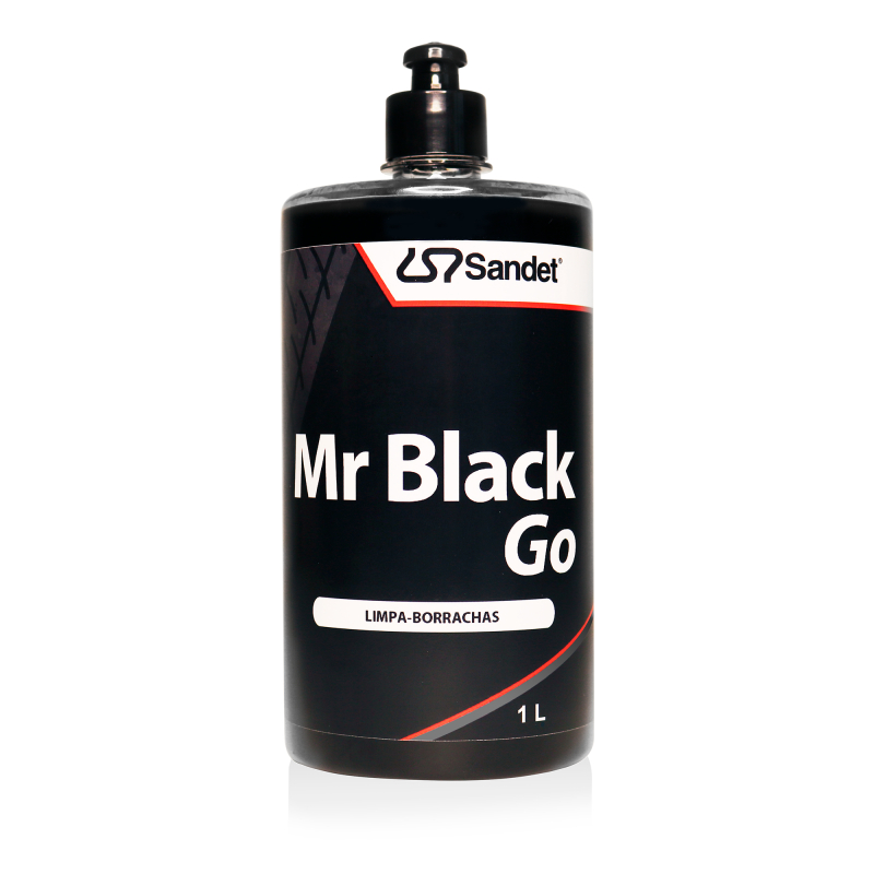 SANDET PNEU PRETINHO LIMPA BORRACHAS MR BLACK GO 1 LITRO