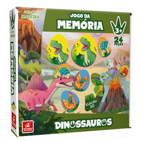 Jogo Quebra Cabeça Dinossauros 24 peças (Uriarte)