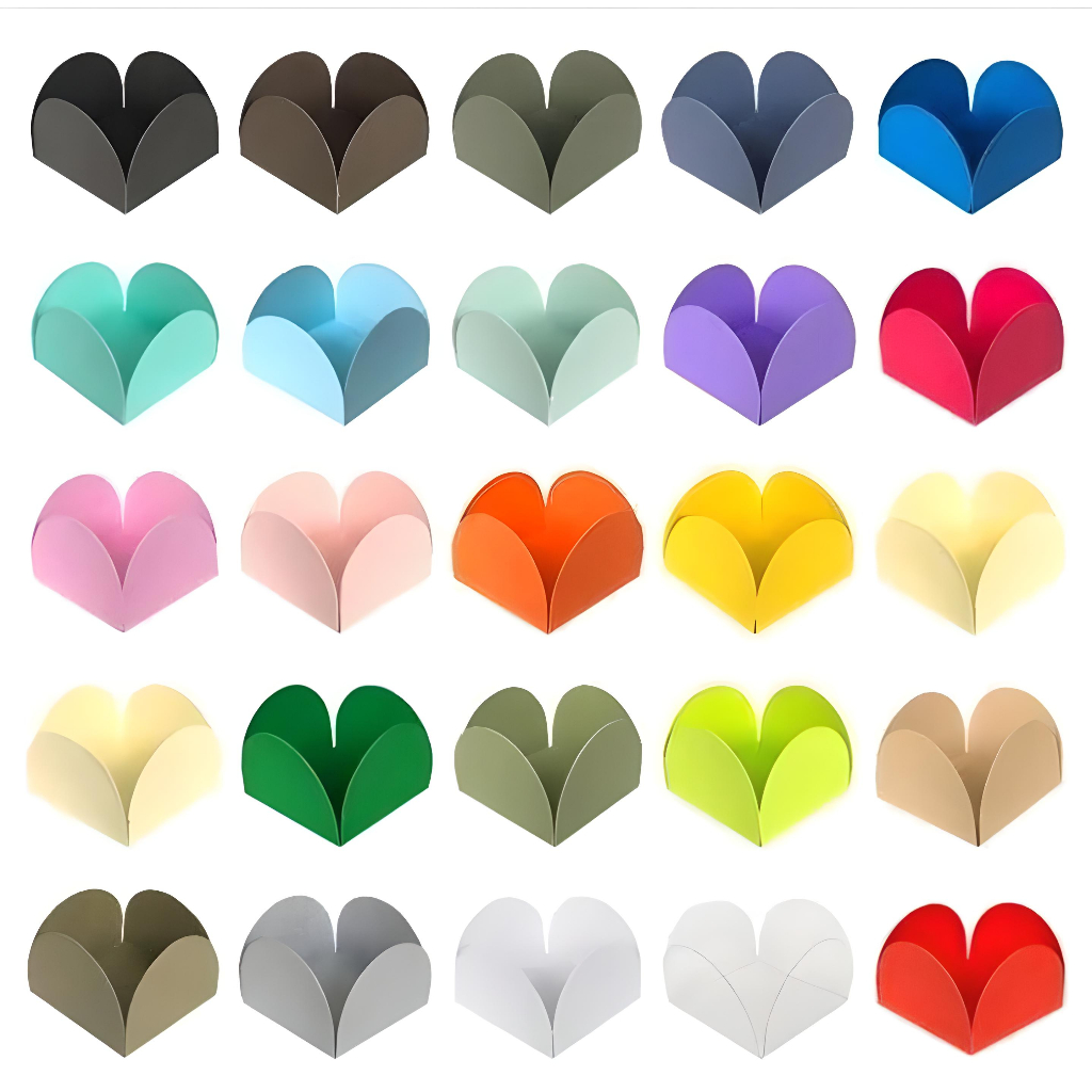 50 Forminhas 4 Pétalas Pequena Cores Lisas Para Doces Festas Aniversários