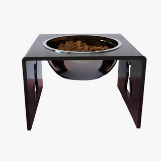 Comedouro Bebedouro Pet Acrilico Elevado Gato anti refluxo