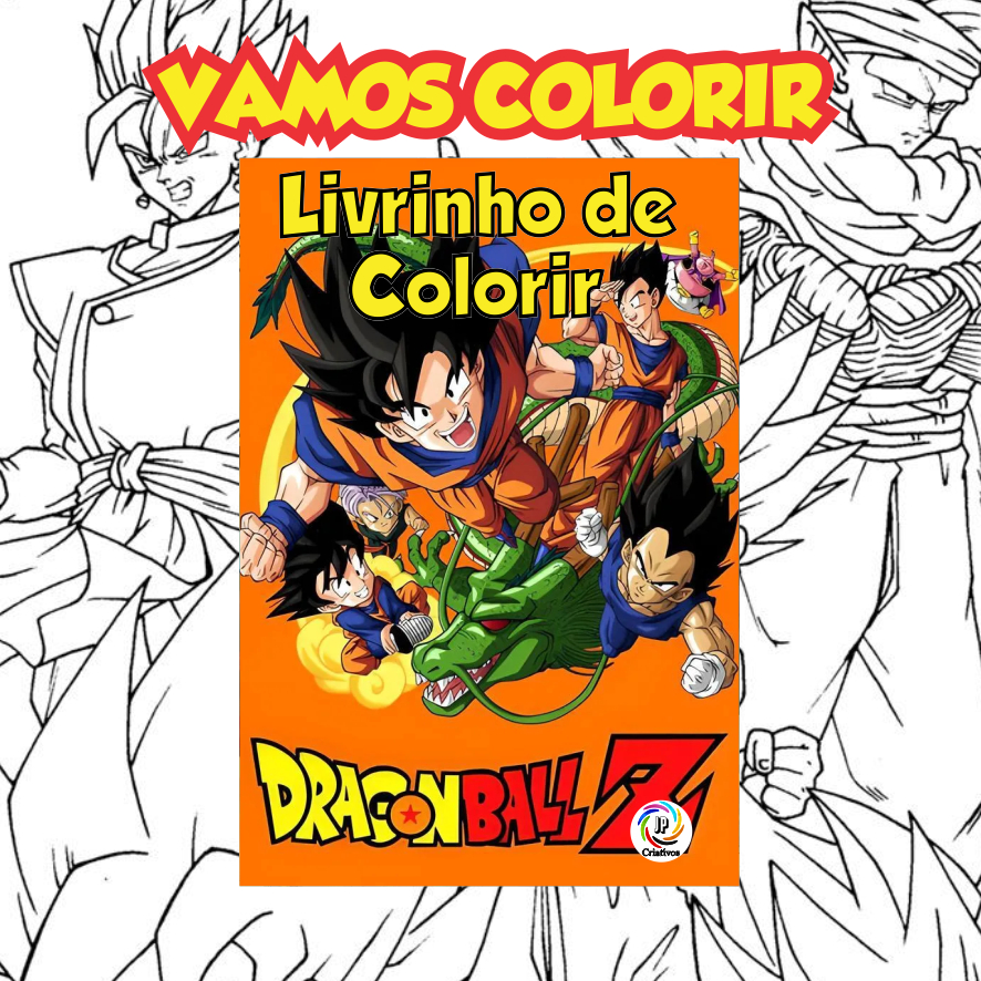 40 desenhos de Dragon Ball Z para colorir, pintar, imprimir-ESPAÇO EDUCAR