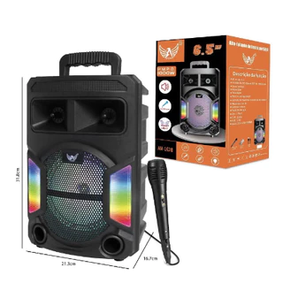 Caixa de Som com Microfone / Apresentação / 1000W de Potência / Alta Qualidade / Som Alto / Grave Potente