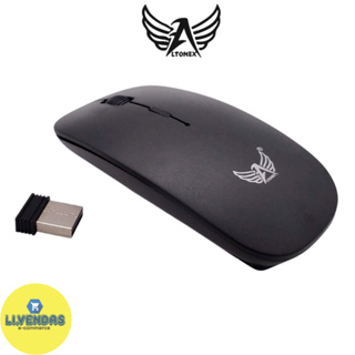 Mouse 2.4Ghz Altomax Transmissão Sem Fio Scroll Ergonômica Pilha