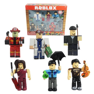 Kit 6 Miniaturas Roblox Rainbow Friends Bonecos C/acessórios