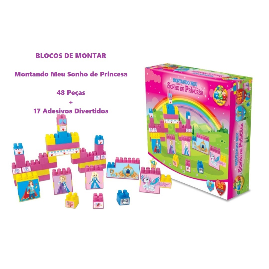 Blocos De Encaixar - Click+ 46 Peças - Steam Toy, Steam Toy