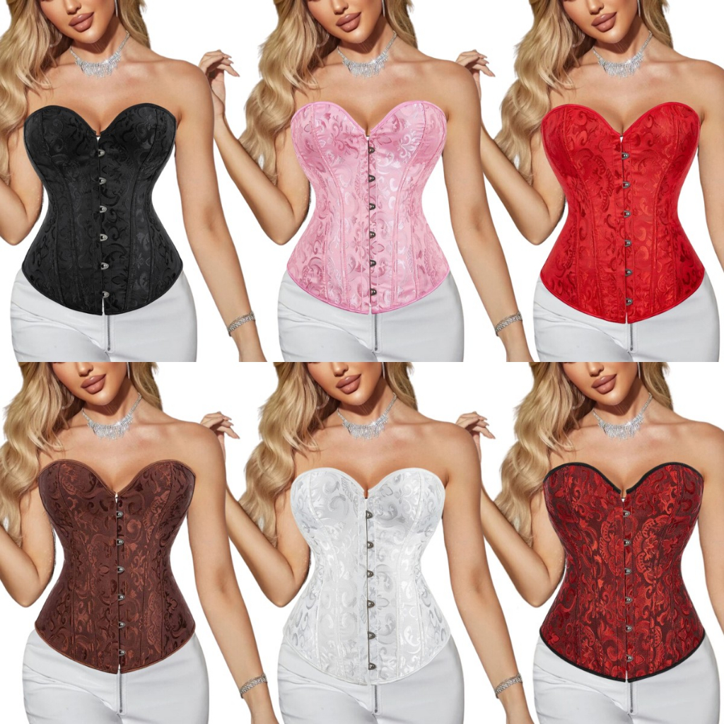 Corset Corselet Corpete Espartilho Modela Cintura Melhora Postura