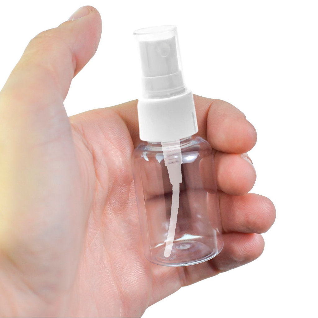 20 Frascos Plástico Pet 30ml Cilíndrico + Válvula Spray De Loja e Festas