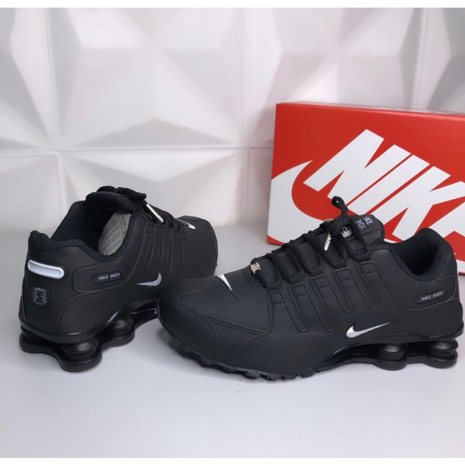 Nike cheap shox leather