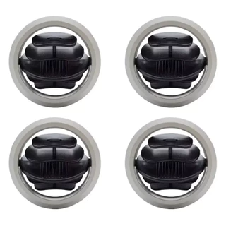 Kit Difusor Central Lateral Celta Prisma 2000 A 2006 Preto aro Prata