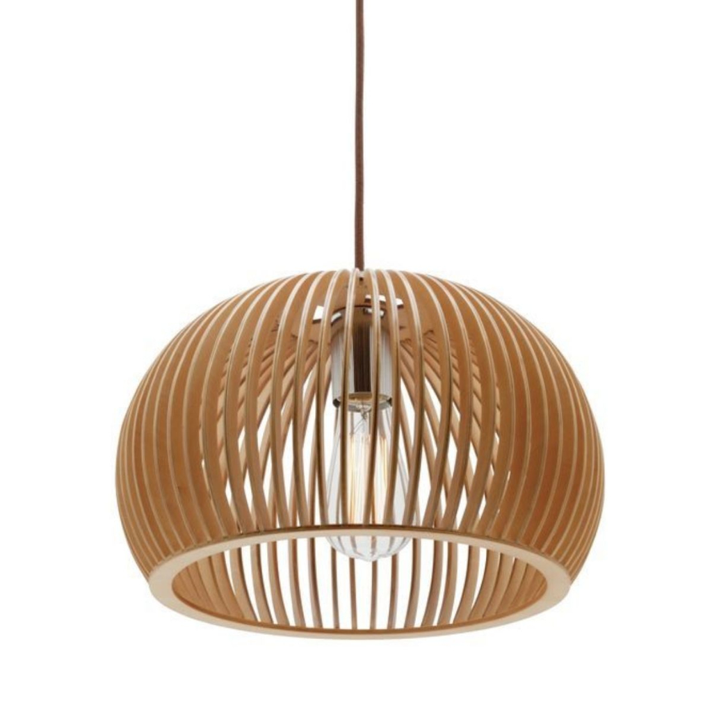 Lustre Luminária Grande Sala Madeira Mdf Decoração Novidade
