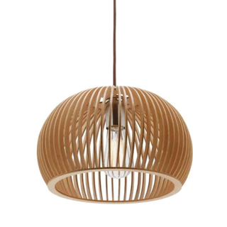 Lustre Luminária Grande Sala Madeira Mdf Decoração Novidade