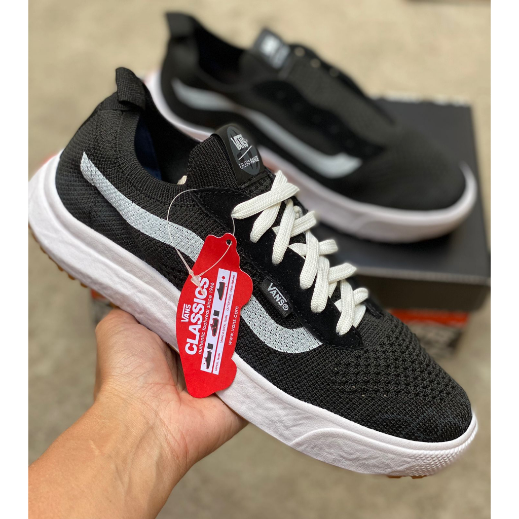 Tenis vans ultrarange VR3 black marshmallow casual estiloso leve confortavel