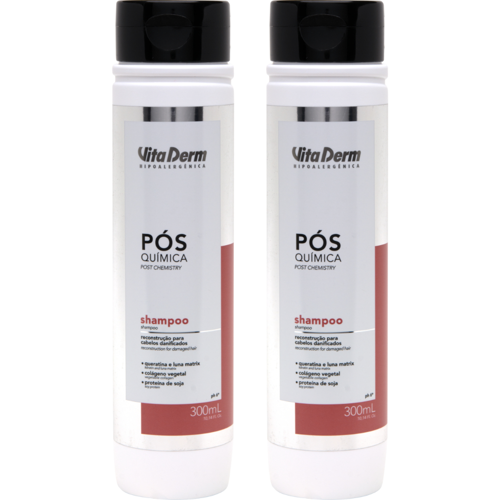 Shampoo Pos Quimica Vita Derm 300ml 2 unidades | Shopee Brasil