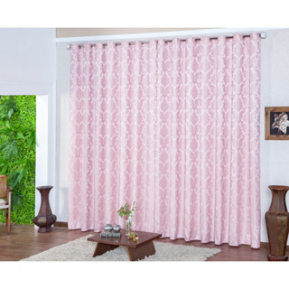 Cortina Jacquard 4,00 x 2,80 Para Sala e Quarto Várias Cores