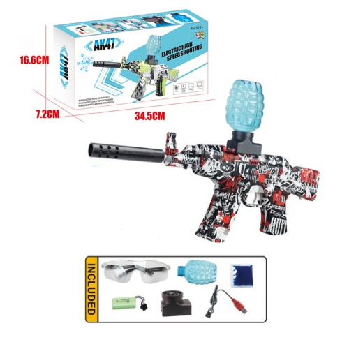 Brinquedo Arma Autom. submetralhadora Elétrica Bolinhas Gel KTK-AB6060