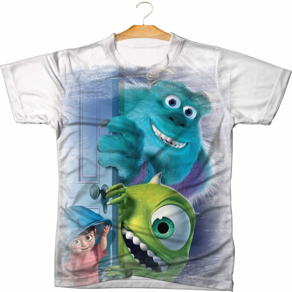 Camiseta Personalizada Monstro S.A Desenho - 01 | Shopee Brasil