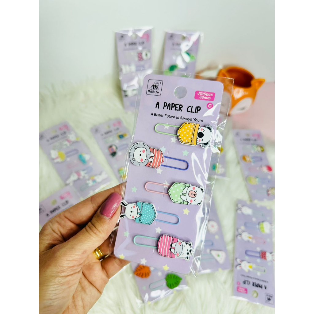 Clips de Papel Fofos Kawaii