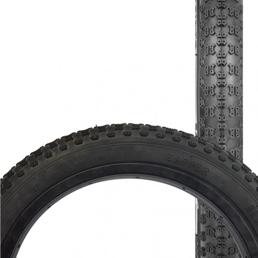 Pneu Vélo BMX PRO+ COMP3 - 16 X 1.75 - Noir/flancs Gomme - Bande De Roulement Crantée