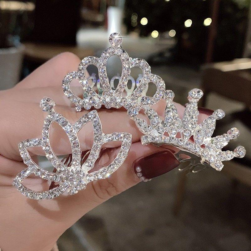 Z.W Kit 3 Peças de Tiara Coroa Pente Princesa/ Noivas/festa Strass