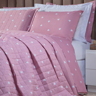 Kit Cobre Leito Cama Casal Queen 3 Peças Essencialle Algodão 160 Fios Estampado Sofisticado