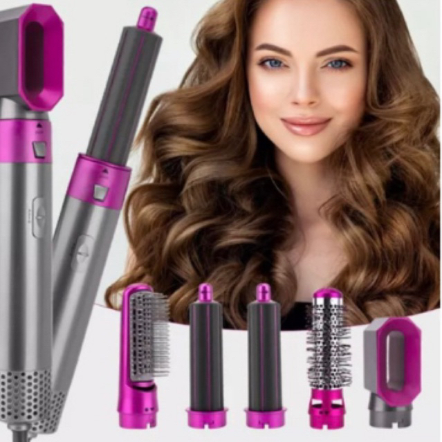 3-em-1 pente secador de cabelo profissional com flyaway acessório seca